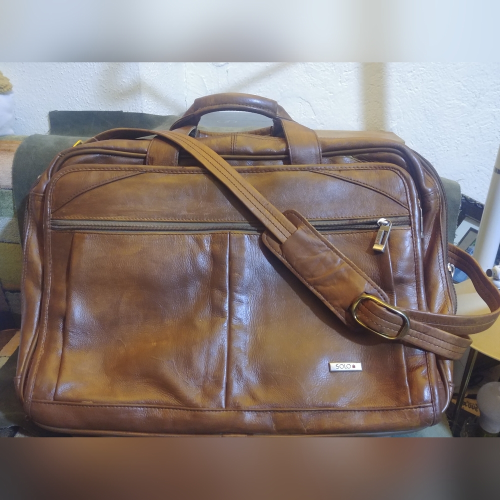 Solo Brown Leather Men's Bag